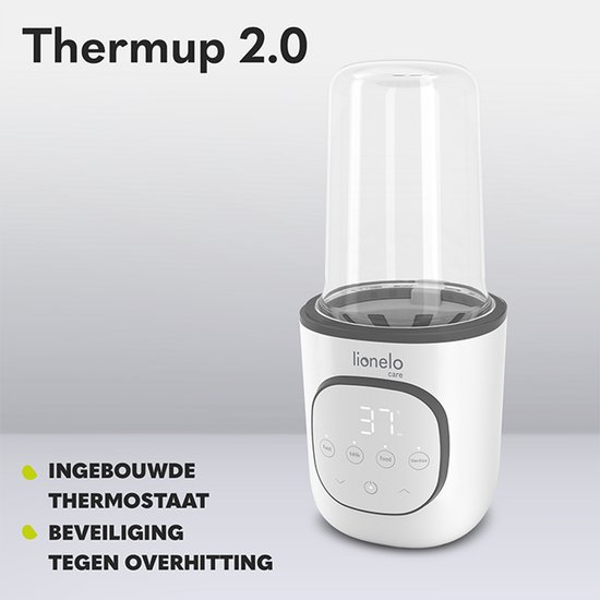 Lionelo Thermup 2.0 Flessenwarmer 5in1 - Verwarming van vloeistoffen en eten - sterilseren en ontdooien - BPA-FREE - Overhittingsbeveiliging - Thermostaat - Automatische uitschakeling bij watertekort van LIONELO — afbeelding 5