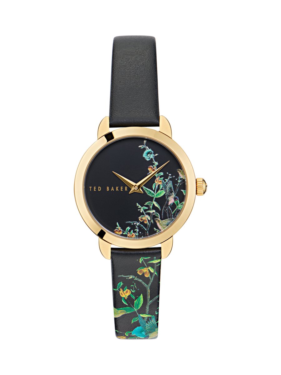 Ted Baker Fleure Fashion Kwarts Analoog Horloge Goud Case: 100% Roestvrij Staal | Armband: 100% Leer 34 mm BKPFLS401W0, BKPFLS403W0