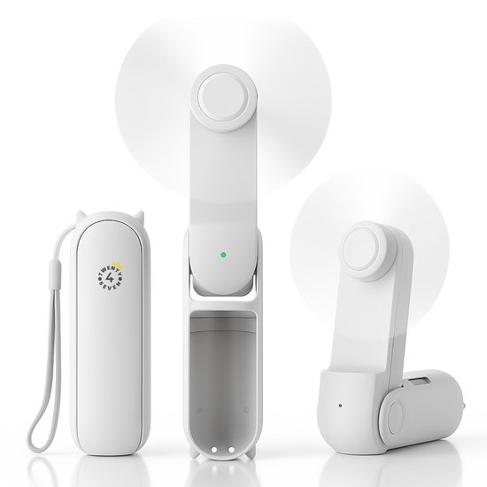 Draagbare handventilator - Hoge snelheid (1-199) Mini Turbo Fans met digitaal display - [16H koeling] USB oplaadbare persoonlijke ventilator op batterijen, geschenken voor mannen/vaderdag