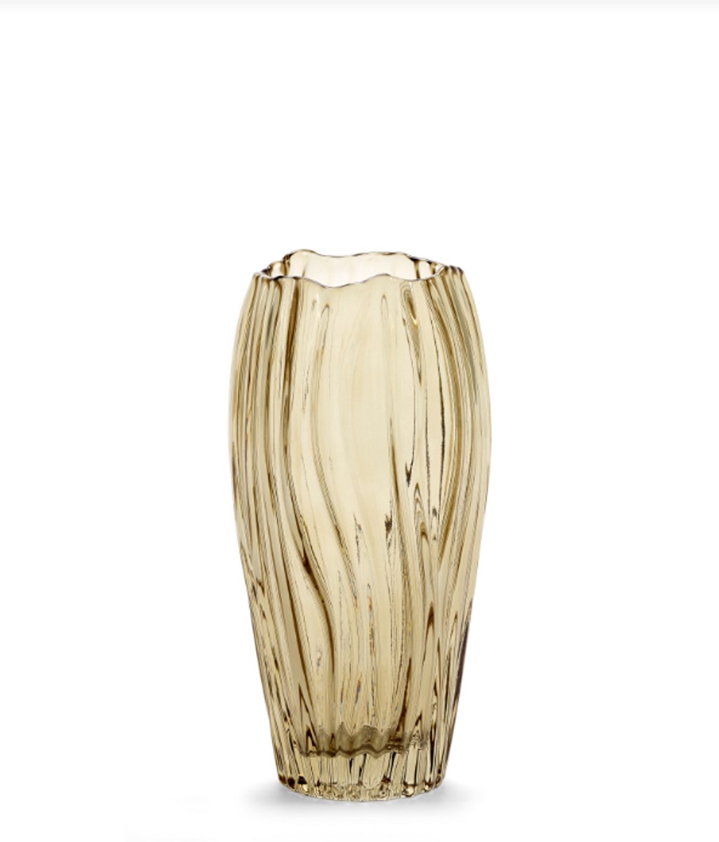 Serax Vaas - glas - geel - D12,2 x H25 cm - Opening 8,5 cm