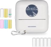 HeppieBabie Bluetooth Pocket Printer - Mini Printer - Sticker - Mobiele Fotoprinter - Incl 16 Papierrollen