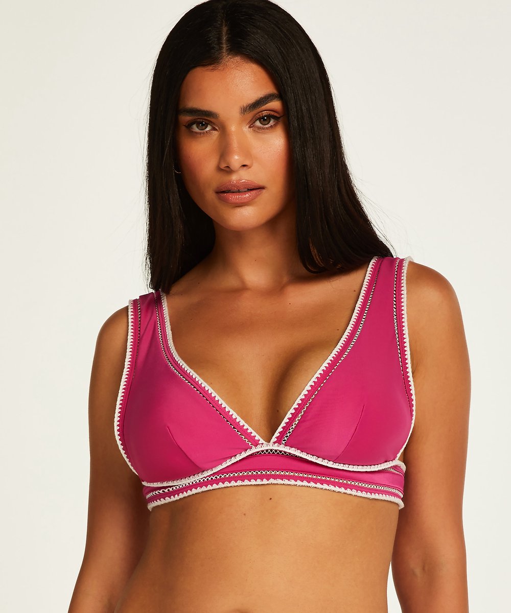 Hunkemöller Dames Badmode Triangle bikinitop Maya - Roze
