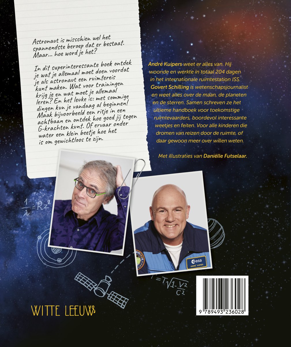 André Kuipers - Hoe word ik astronaut? - back cover