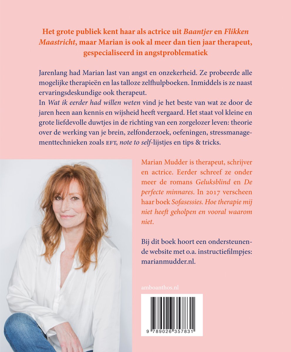 Wat ik eerder had willen weten - back cover