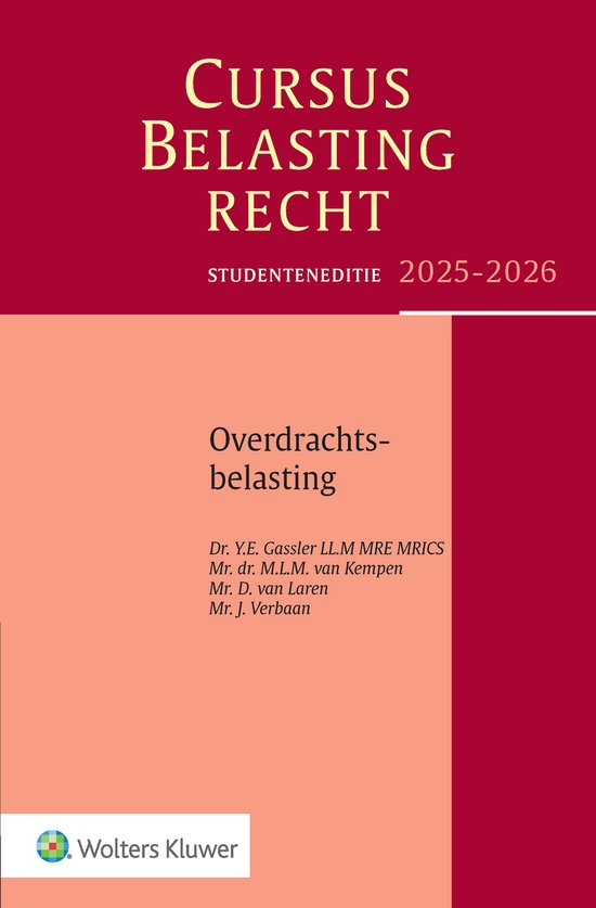 Cursus belastingrecht 2025-2026 - cover