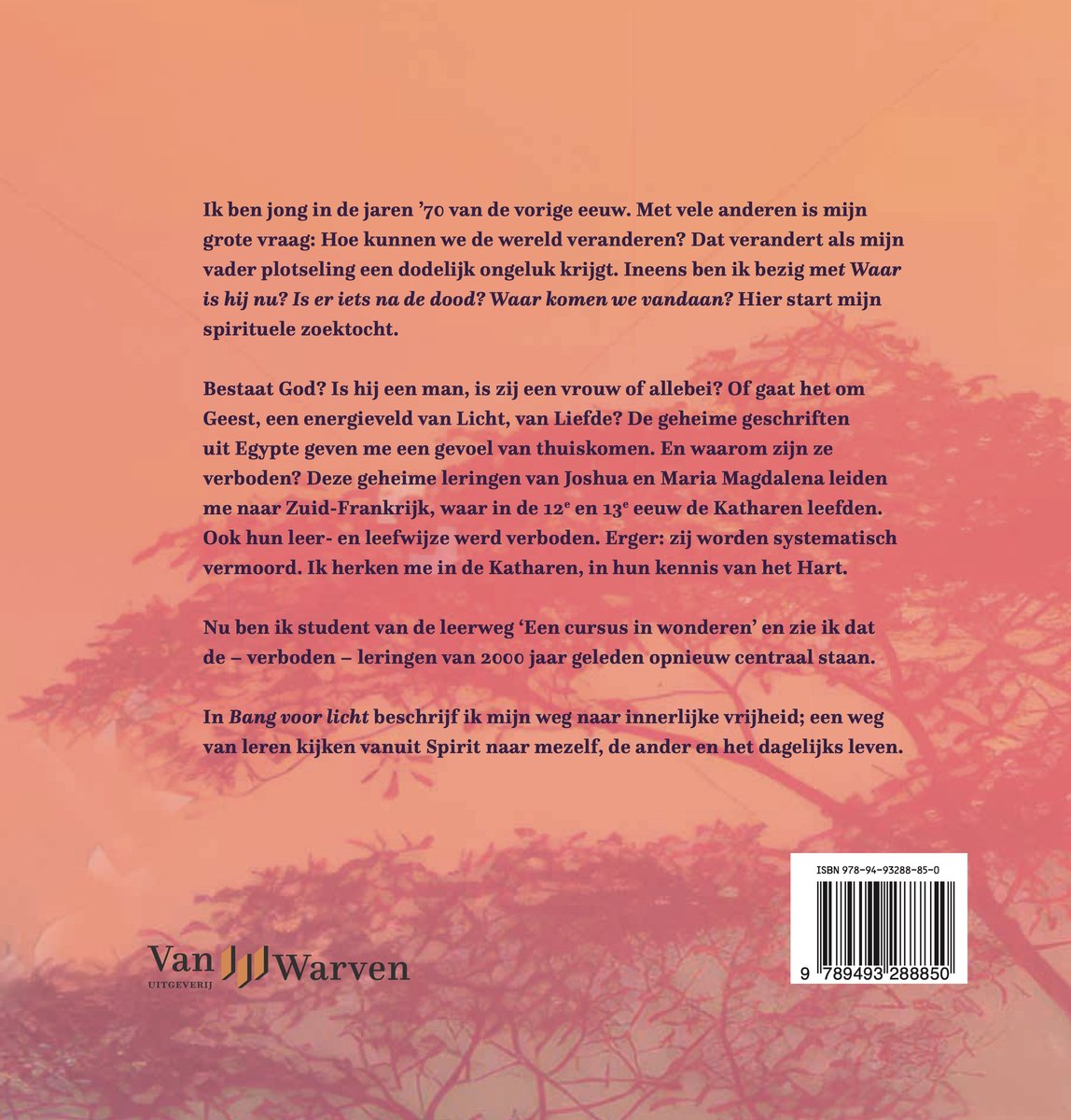 Bang voor licht - back cover