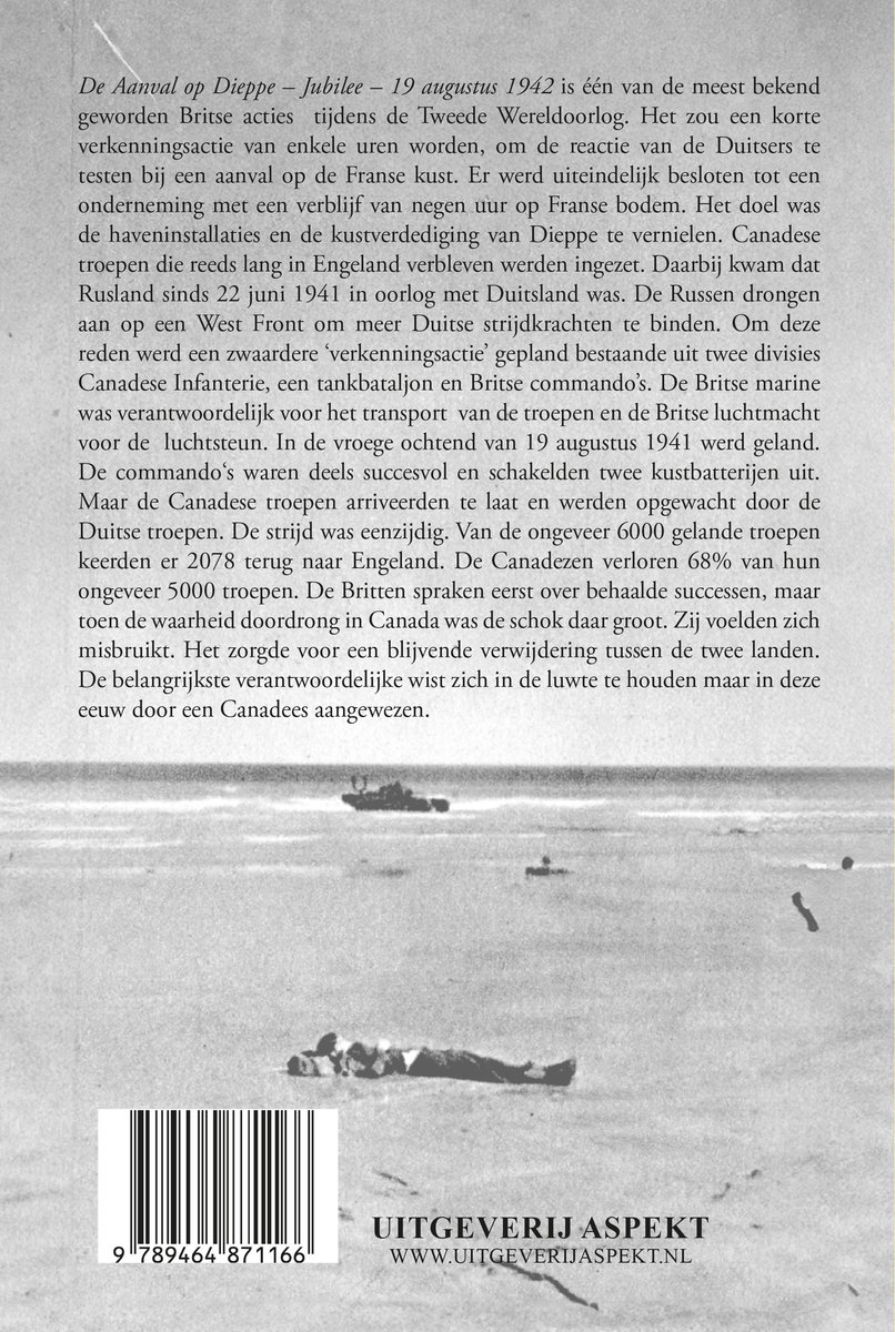 De aanval op Dieppe-Jubilee 19 Augustus 1942 - back cover