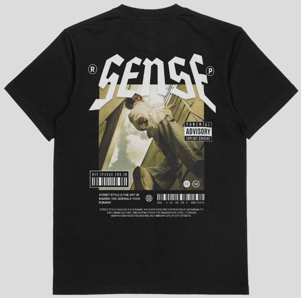 Sense Oversized T-shirt - Wide Zero | Oversized T-shirt | Heavy Weight T-shirt | Streetwear | Unisex tshirt | Outfit | Gym shirt | Hoge Kwaliteit | Merk shirt | Merk kleding | Zwart | Maat M