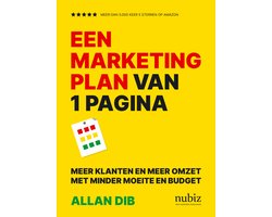 Een marketingplan van 1 pagina