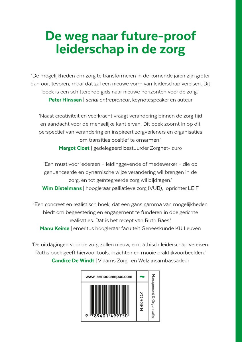 Omgaan met verandering in de zorgsector - back cover