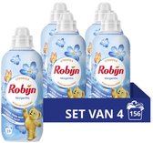 Bol.com Robijn Classics Wasverzachter - Morgenfris - 4 x 39 wasbeurten - Voordeelverpakking aanbieding