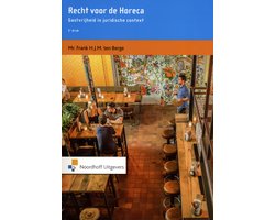 Omslag van Recht voor de Horeca