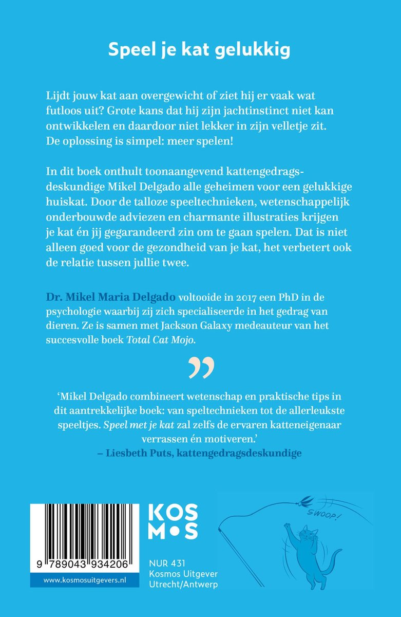 Speel met je kat: het geheim voor een gelukkige huiskat - back cover