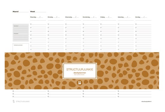 De Structuurjunkie bureauplanner - Ongedateerd
