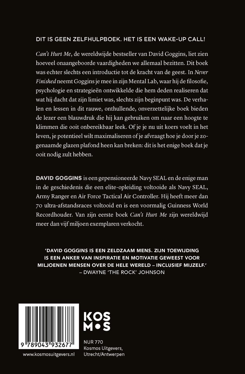 Never Finished - back cover