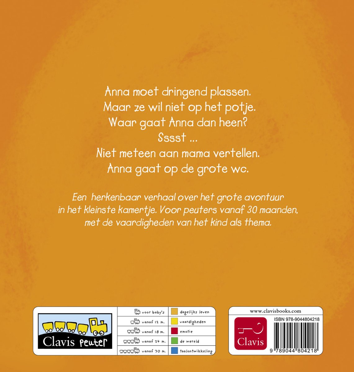 Anna - Anna op de grote wc - back cover