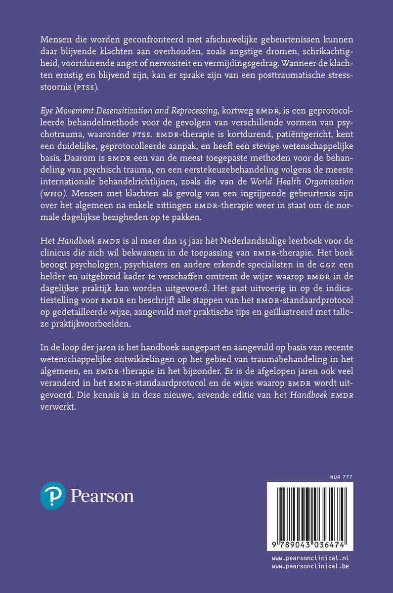 Handboek EMDR - back cover