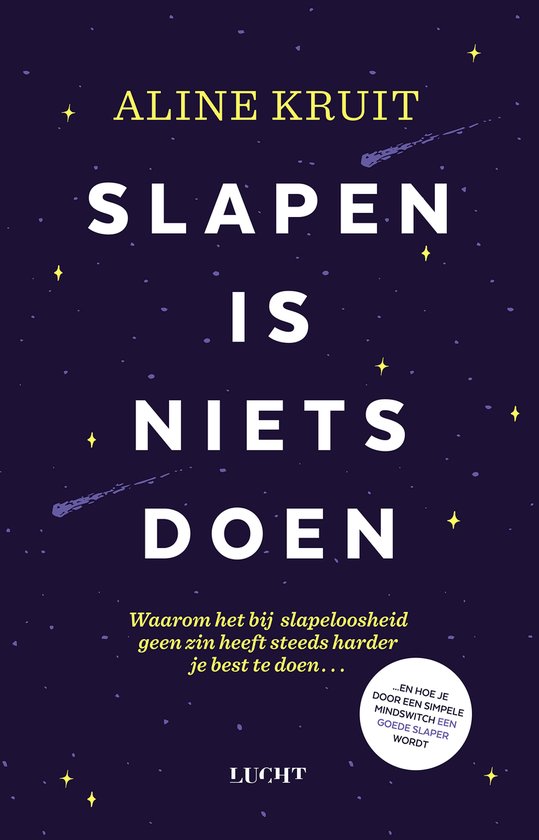 Slapen is niets doen - cover