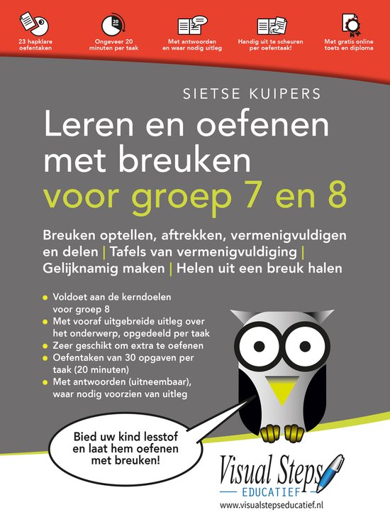 Leren en oefenen met breuken voor groep 7 en 8 - cover