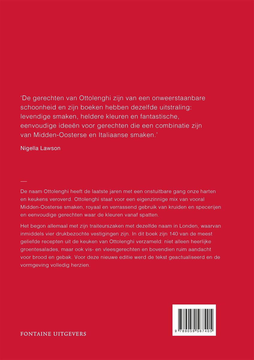 Ottolenghi het kookboek - back cover
