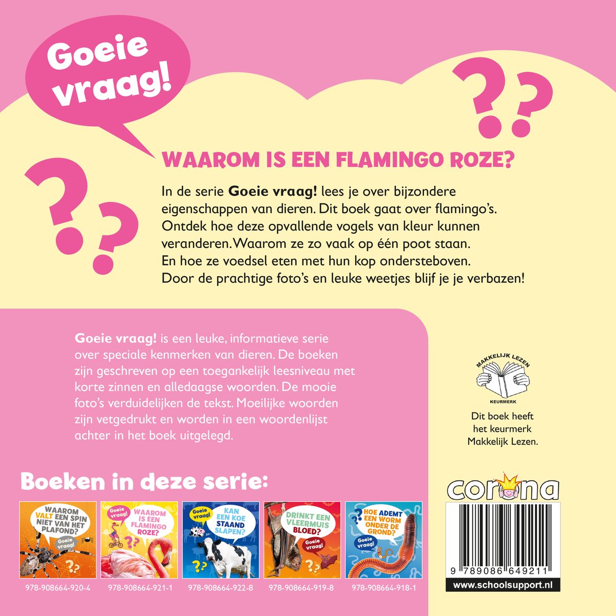 Goeie vraag! - Waarom is een flamingo roze? - back cover