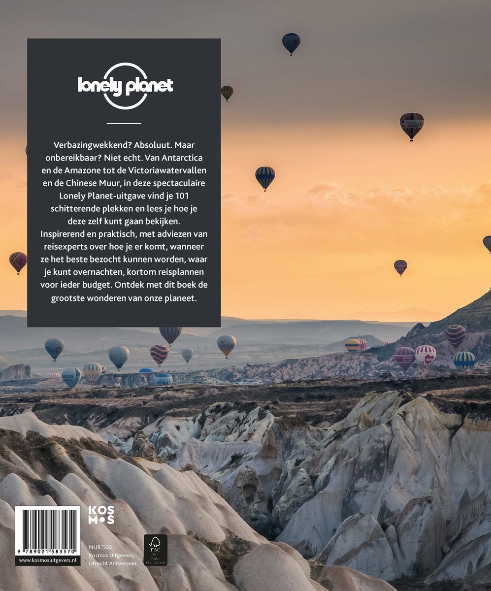 Lonely planet - 101 Wereldwonderen - back cover