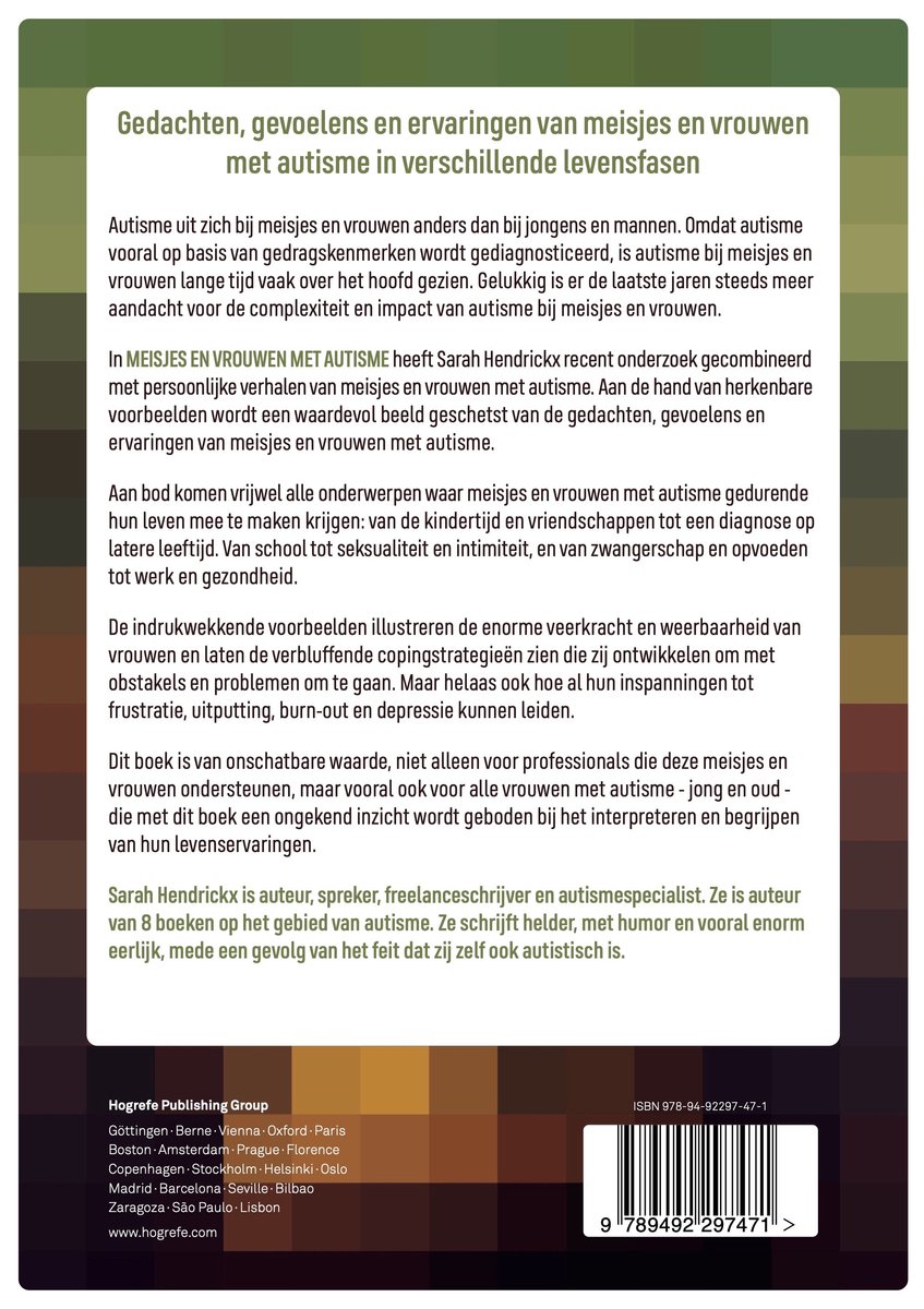 Meisjes en vrouwen met autisme - back cover