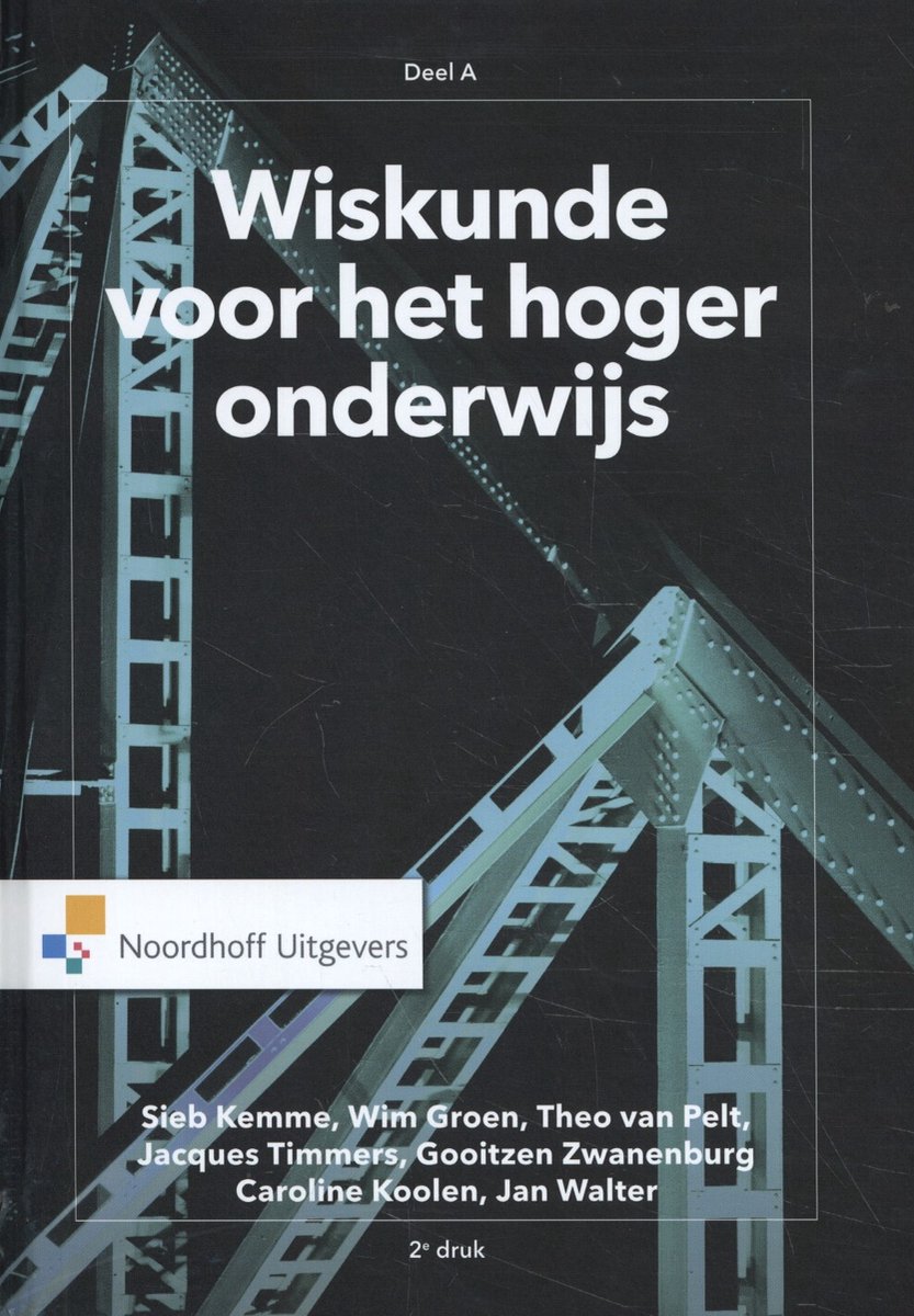 Omslag van Wiskunde voor het hoger onderwijs deel A