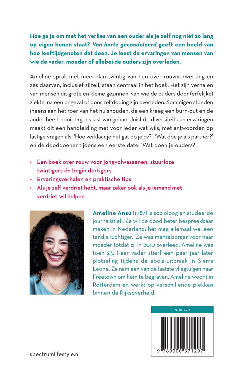 Van harte gecondoleerd - back cover