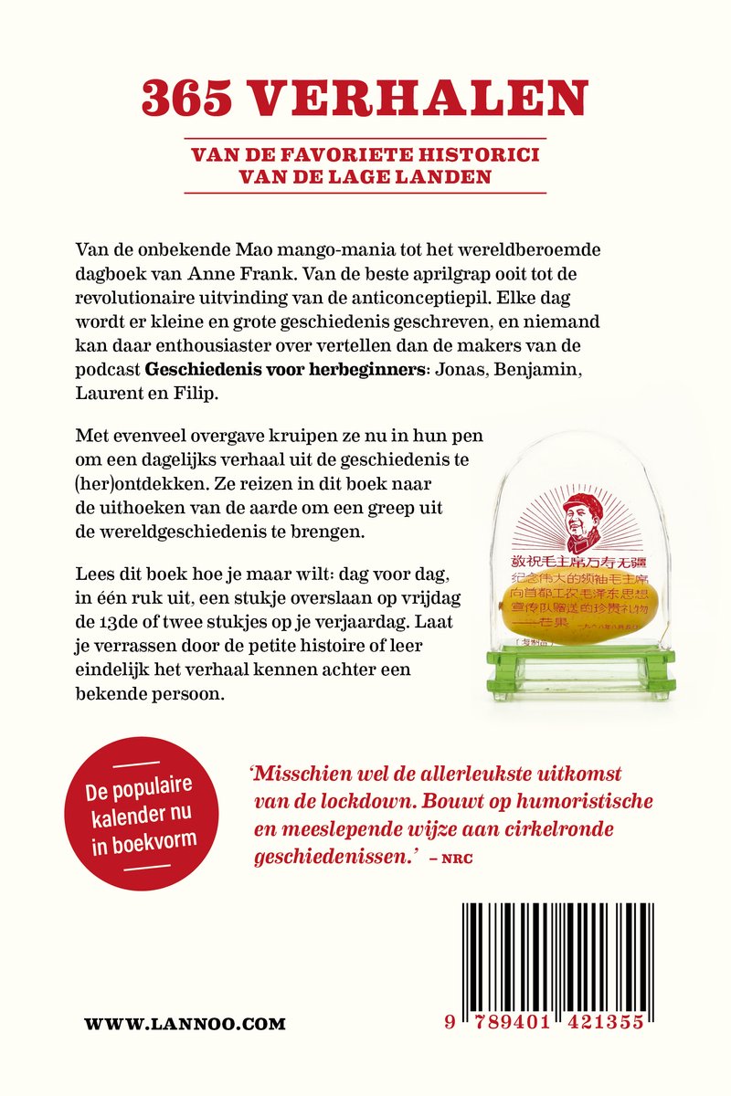 Dagboek van de geschiedenis - back cover