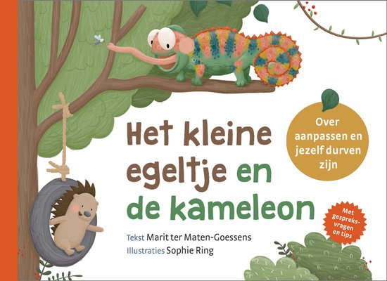Het kleine egeltje en de kameleon - cover