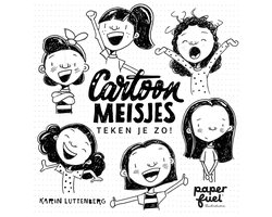 foto van Cartoonmeisjes teken je zo!