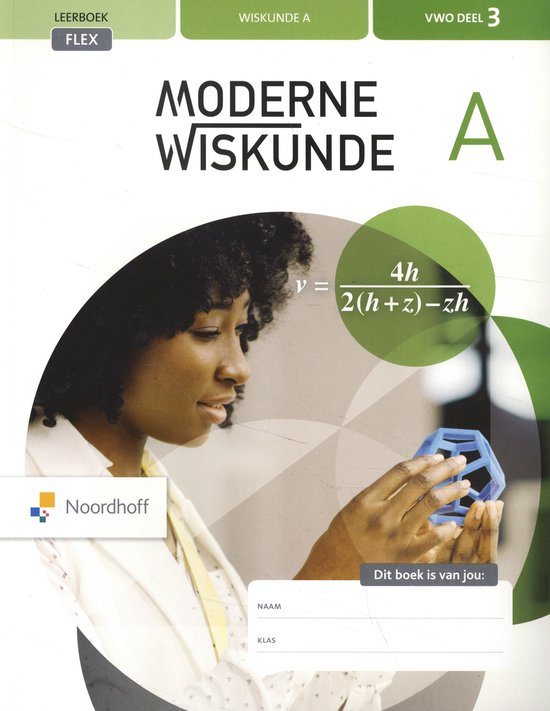 Moderne Wiskunde vwo A FLEX leeropdrachtenboek 3 - cover