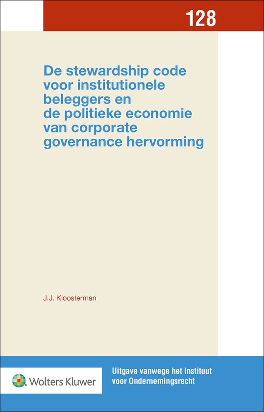 De stewardship code voor institutionele beleggers - cover