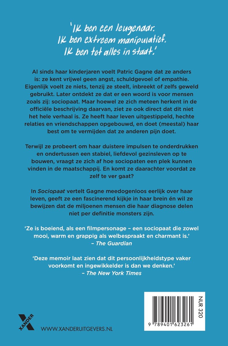 Sociopaat - back cover