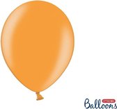 Partydeco Ballonnen Metallic Strong oranje - 30 cm - 10 stuks