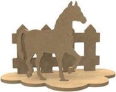 MDF Figuren Paard Set 24x15 xm