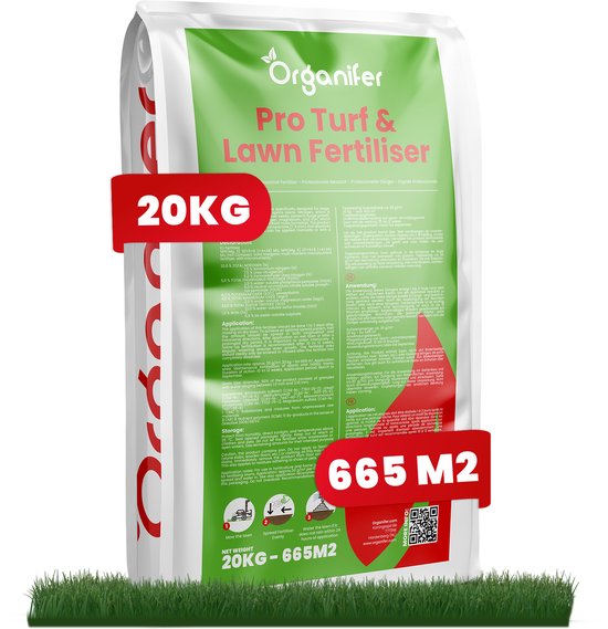 Engrais Pelouse Pro 20 Kg - NPK 20+5+8+4+9 - Pour Terrains De Golf Et Sport - Libération Progressive