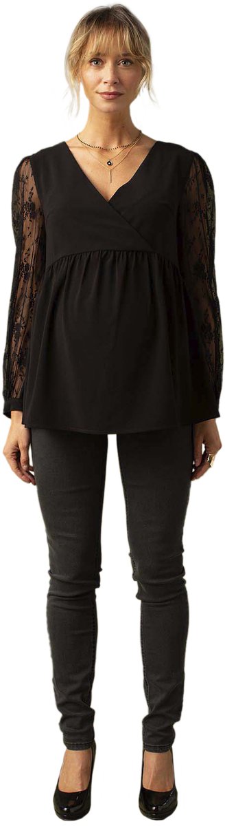 Envie de fraise Zwangerschapsblouse van crкpe en kant ENVIE DE FRAISE