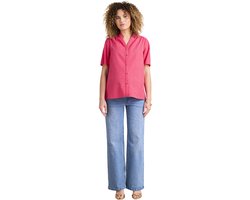 ENVIE DE FRAISE Seersucker overhemd blouse voor zwangerschap en borstvoeding