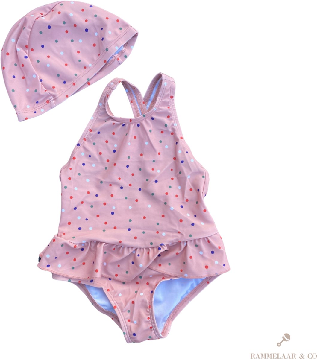 Rammelaar&Co Badpak Pink Dots - Badpak Meisjes