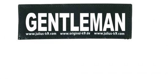 Julius K9 Tekstlabel – Gentleman klein