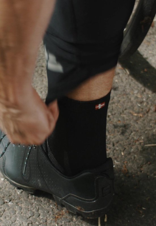 DANISH ENDURANCE Performance Crew Fietssokken - Gevoerd Ademend & Sneldrogend - Unisex - 3 paar - Maat 39-42