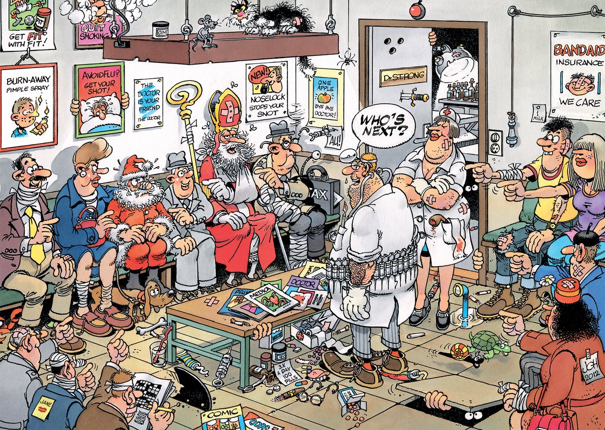 Jan van Haasteren - Wie is de volgende? - 500 stukjes puzzel - Legpuzzel — afbeelding 3