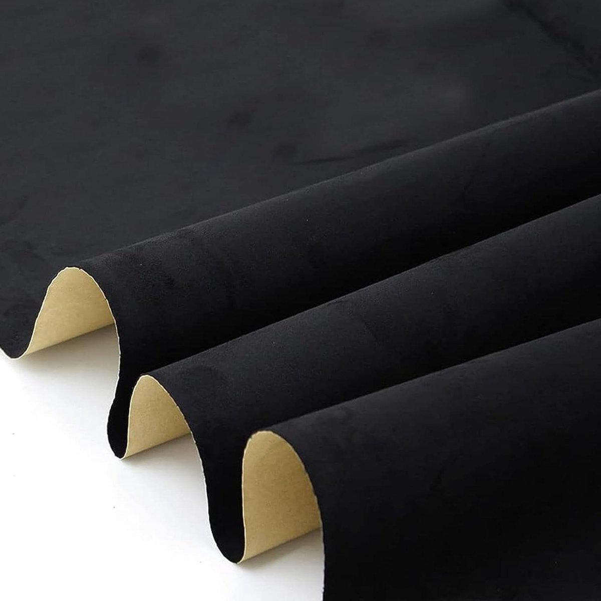 TTGoods - Zelfklevende Imitatiesuède Autostof 15 cm x 150 cm Zwart