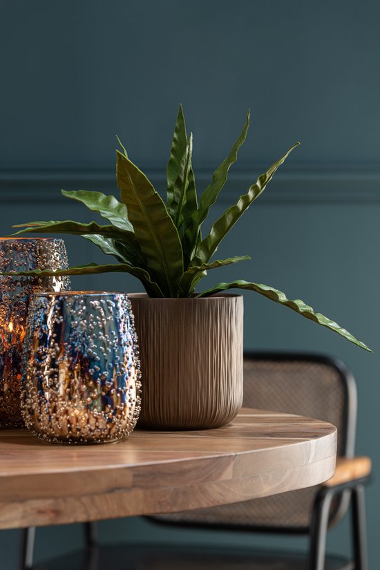 J-Line cache-pot Gen - céramique - ocre - XL - 2 pièces - Ø 26.5 cm