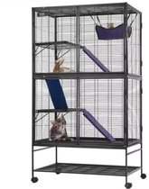 RoyaLuxe - Mobiele Dierenkooi - Konijnenhok - Konijnenhok Voor Buiten - Konijnenkooi Voor Binnen - Konijnenkooi - Konijnenhokken - Konijnen - Cavia Kooi - Cavia Huisje - Cavia - Huisdieren
