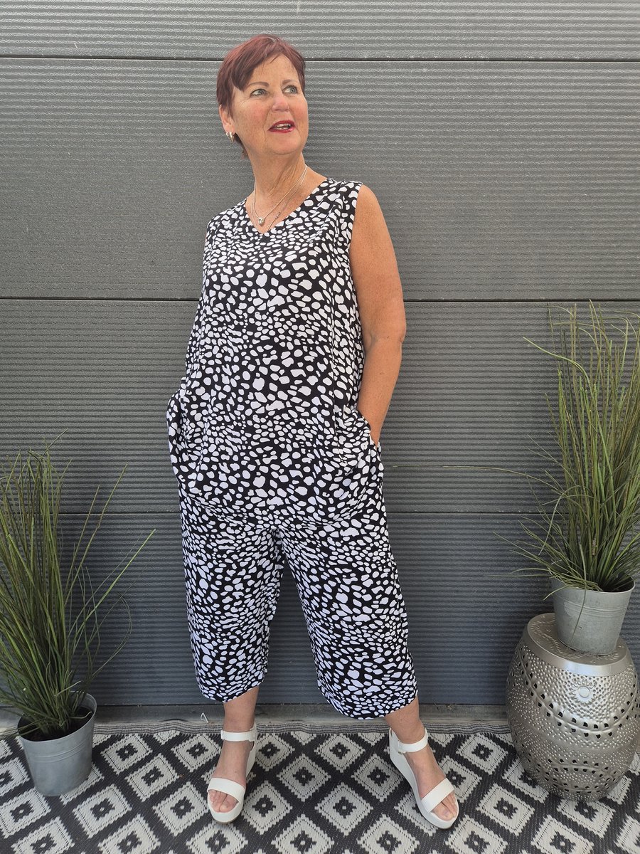 Bagoes broek 7/8 half wijd vlek