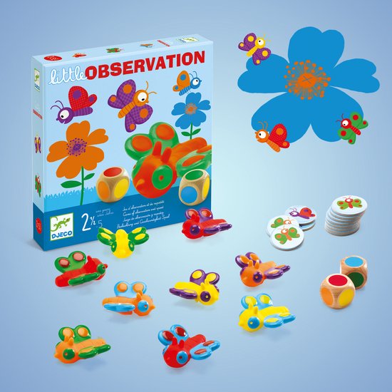 Djeco Little Observation gezelschapsspel - Observatie- en snelheidsspel - 2.5-5 jaar