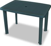 vidaXL - Tuintafel - 101x68x72 - cm - kunststof - groen